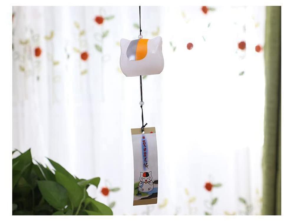 Amazon.co.jp: xiaoxiannv 夏目友人帳 ニャンコ先生 風鈴 ガラス